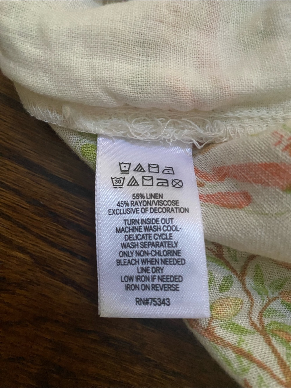 NWT Cynthia Rowley Linen European Countryside Print Pant Size L - Picture 6 of 7